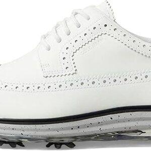 Cole Haan Men's Originalgrand Tour Waterproof Golf Shoe, White/Harbor Fog/Tiger